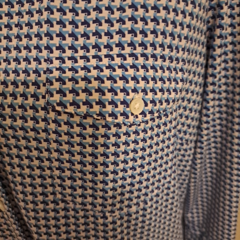 J. McLaughlin Brynn Top Sz M EUC Button-Front Pkts 3/4 Sleeve - Picture 4 of 9